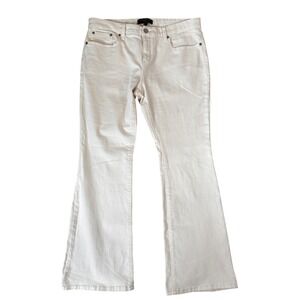 Banana Republic Low Rise Bootcut Jeans Womens Size 12 Petite (33X30) Denim ECRU